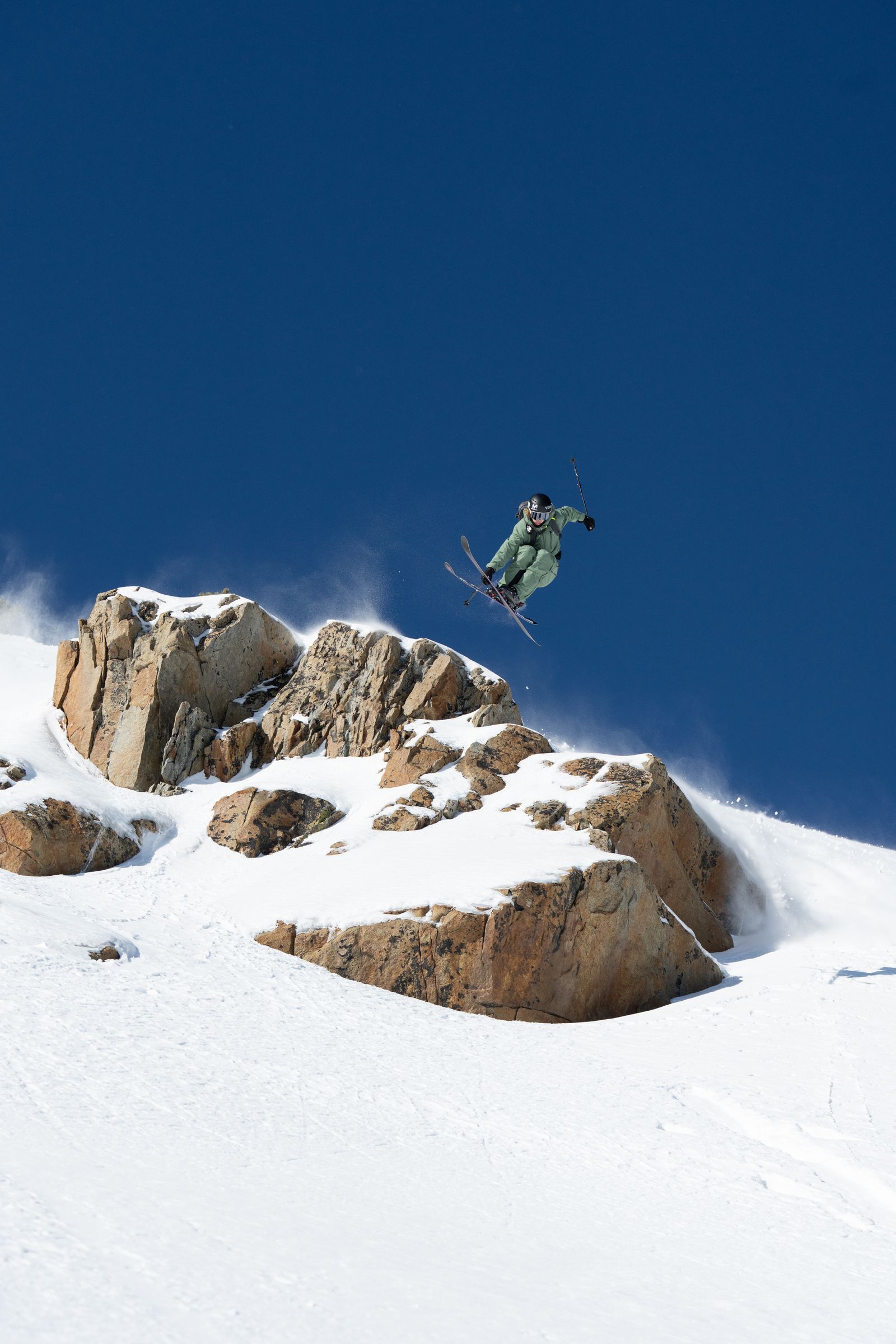 Image may contain Nature Outdoors Person Snow Clothing Glove Helmet Leisure Activities Skiing and Sport