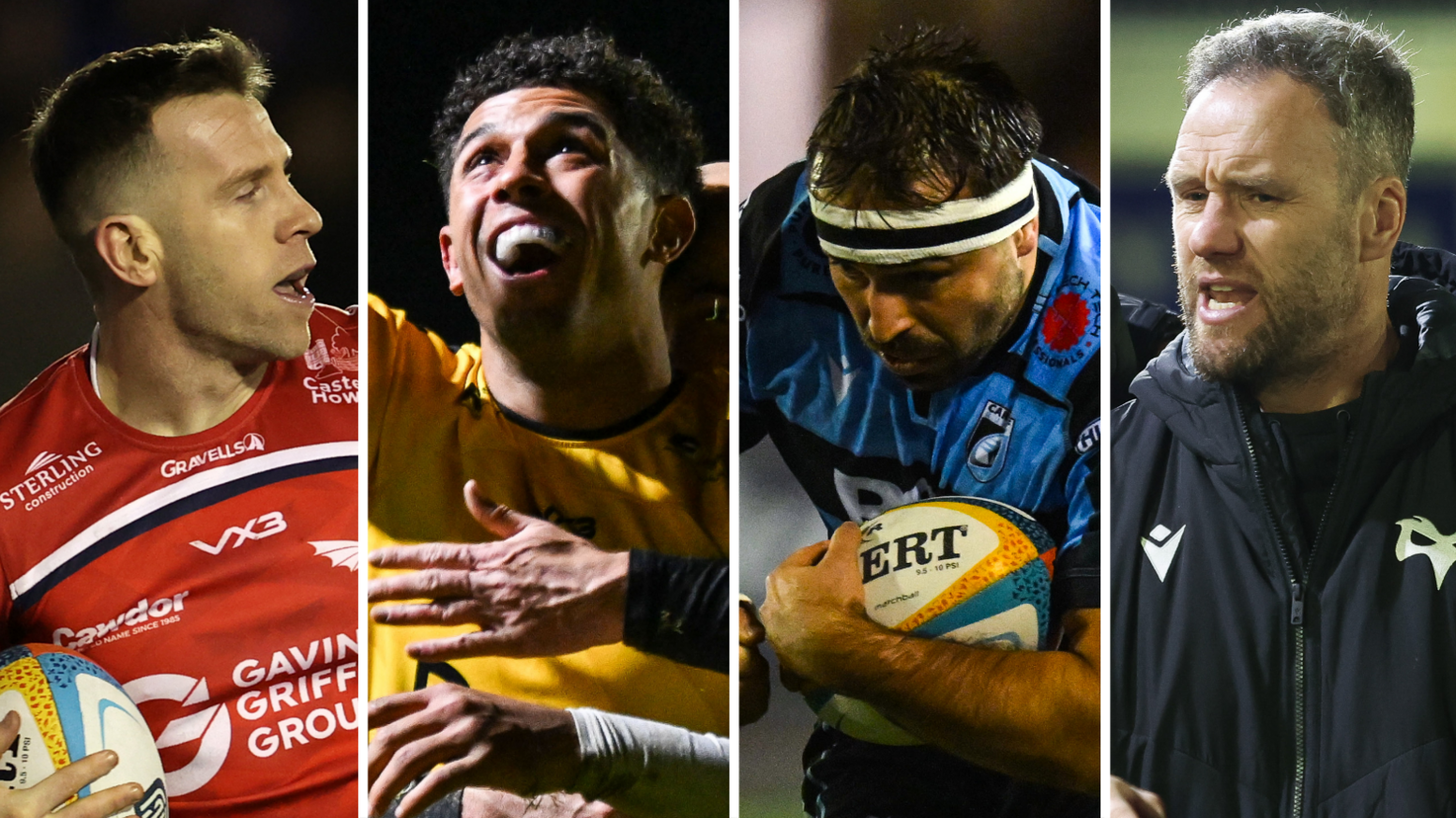 Gareth Davies, Rio Dyer, Liam Belcher and Mark Jones