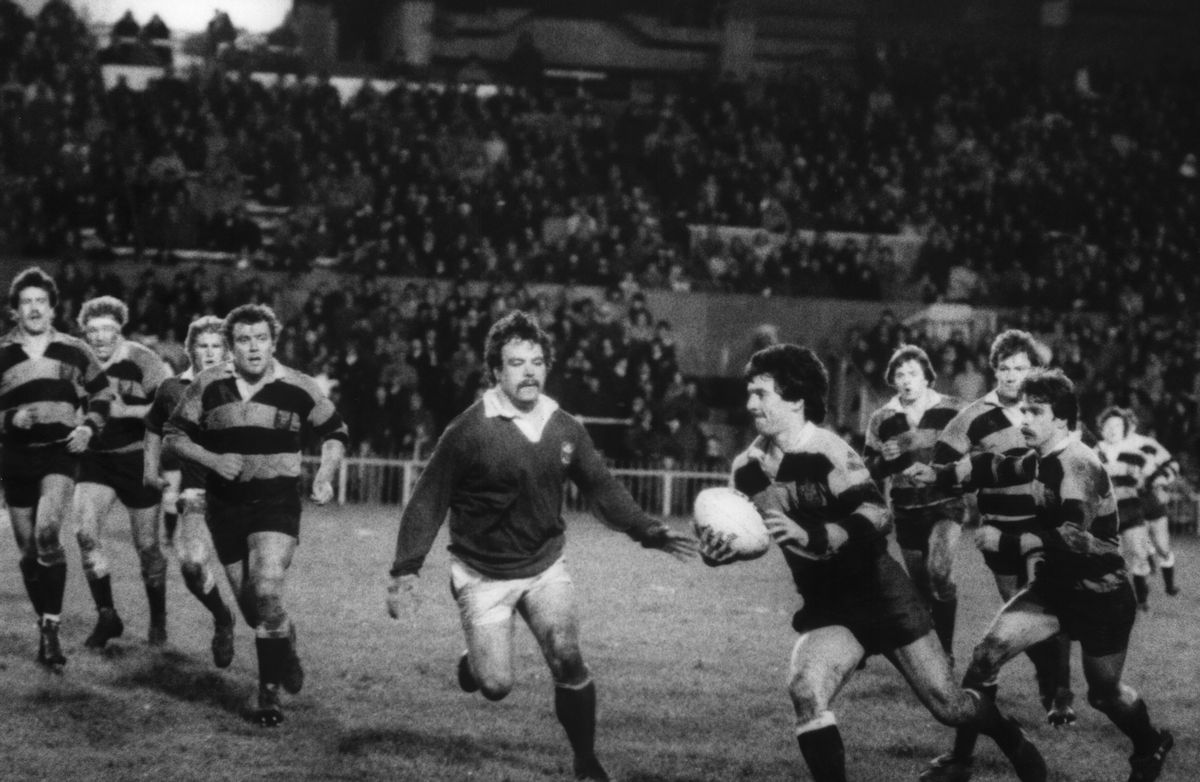 Gareth Davies, playing for Cardiff in 1982