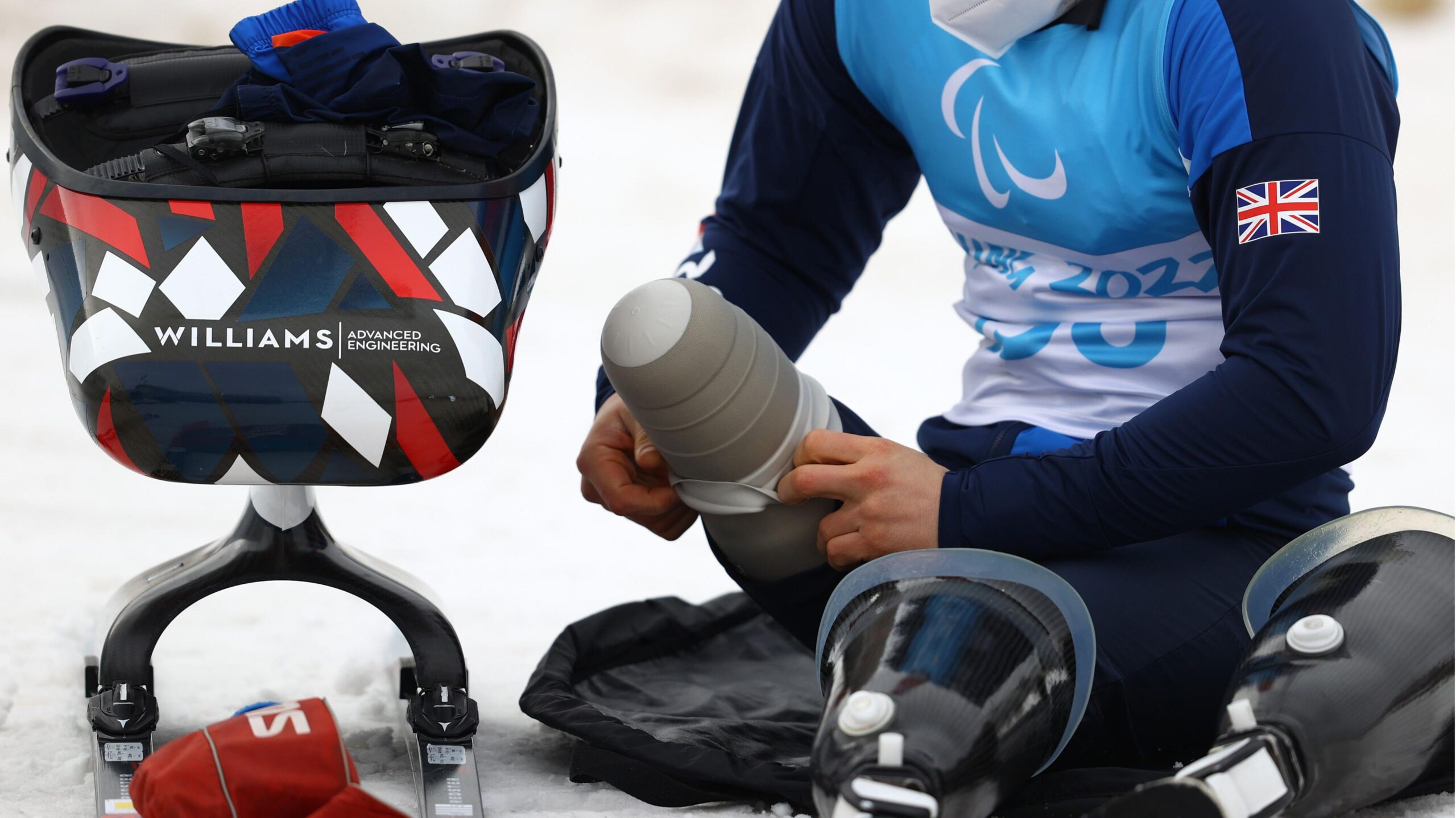 Scott Meenagh of Team Great Britain prepares ahead of a training session