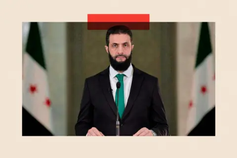 Getty Images Syrian President Ahmed al-Sharaa