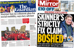 The Papers: ‘No coherent plan for social mobility’ and Strictly fix claim ‘boshed’