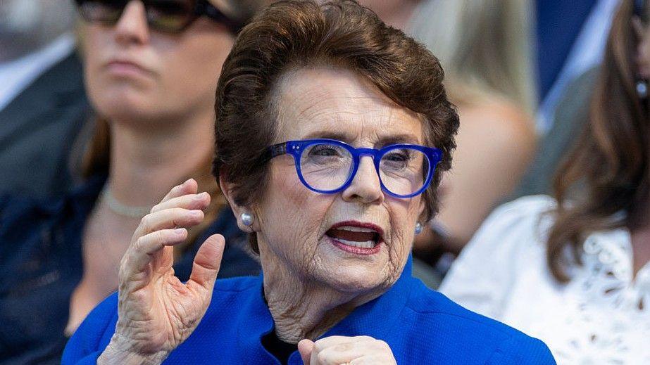 Billie Jean King at Wimbledon in 2025