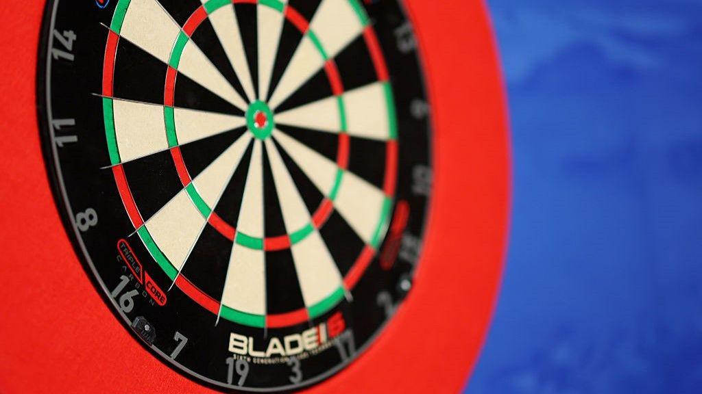 A Winmau Blade 6 dartboard