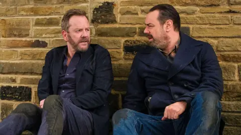 Sky UK Kiefer Sutherland and Danny Dyer in Tinsel Town