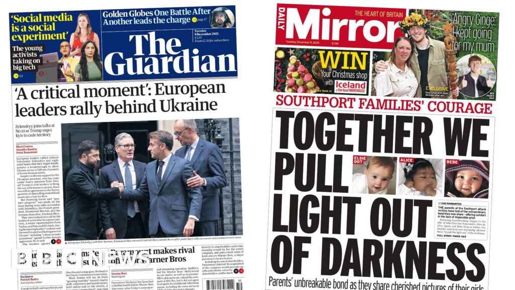 The Papers: ‘A critical moment’ for Ukraine and ‘Southport families’ courage’