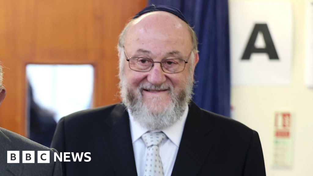 UK chief rabbi says cousin hid for 15 ‘terrifying’ minutes