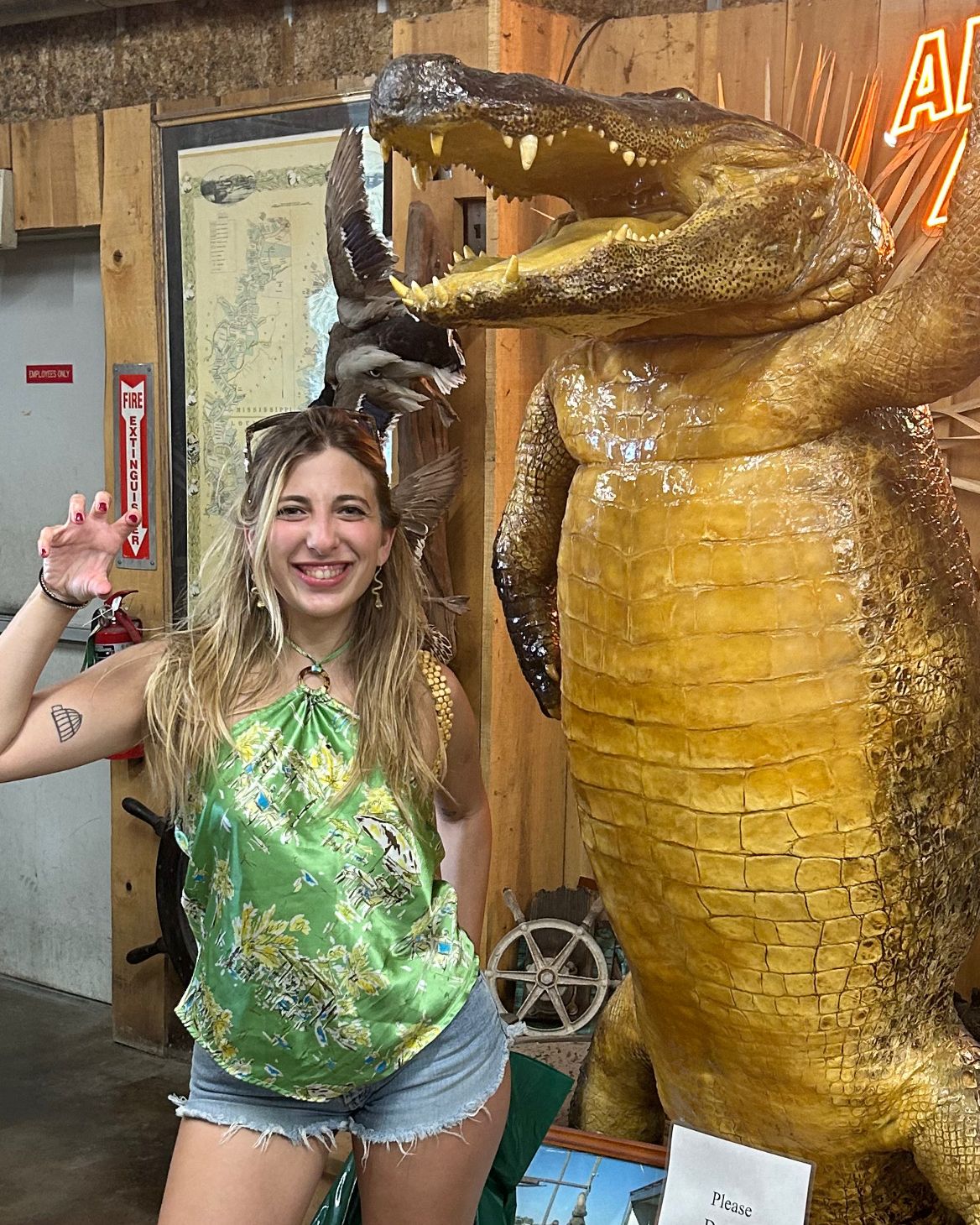 Image may contain Person Photobombing Animal Bird Accessories and Glasses