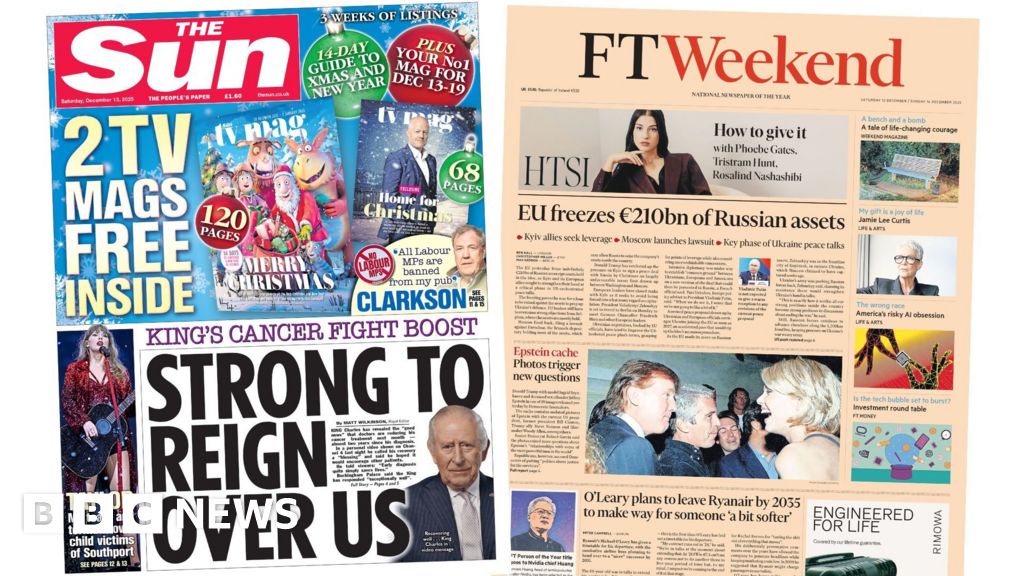The Papers: ‘King’s cancer fight boost’ and ‘EU freezes’ Russian assets