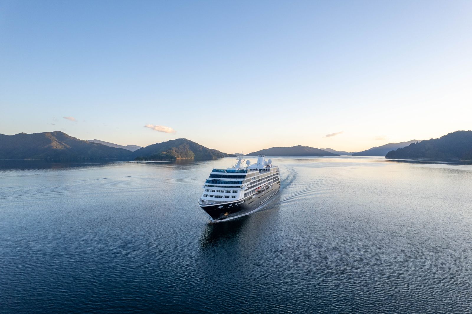 Image may contain Boat Transportation Vehicle Cruise Ship Ship Nature Outdoors Sky Yacht and Horizon