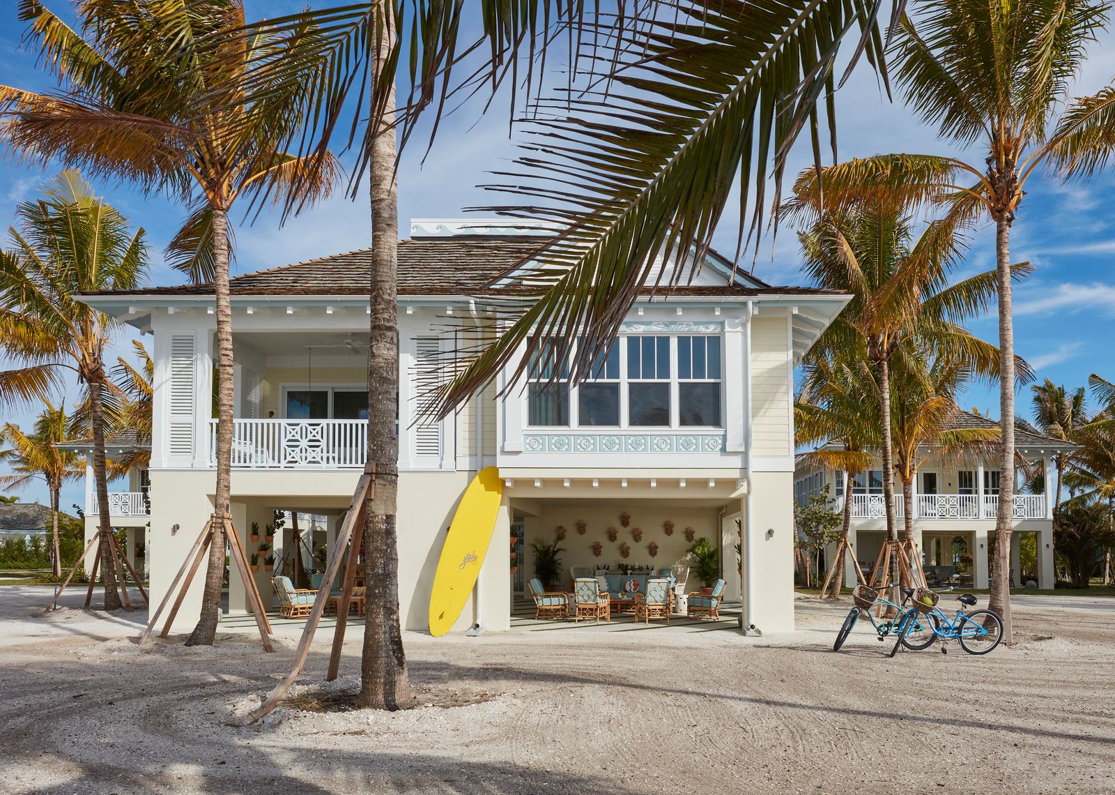 Image may contain Architecture Building House Housing Villa Indoors Interior Design Outdoors Summer and Nature