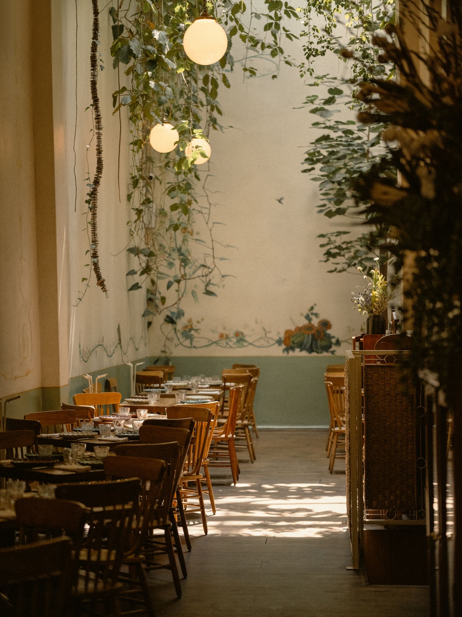 Image may contain Indoors Restaurant Architecture Building Dining Room Dining Table Furniture Room and Table