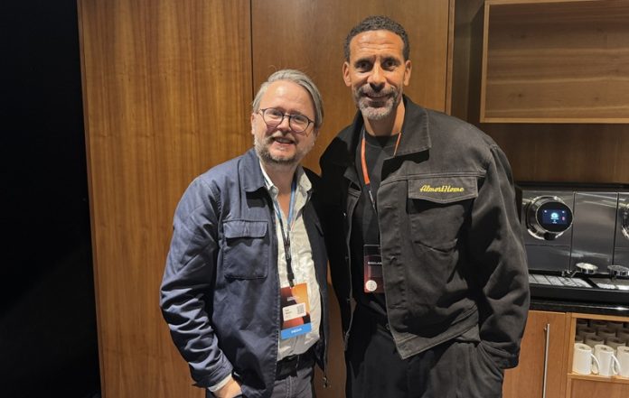 Rio Ferdinand with SMEWeb editor Dan Martin