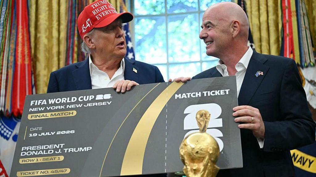 Donald Trump and Gianni Infantino
