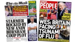 ‘Burnham coup plot’ and UK faces ‘tsunami of flu’