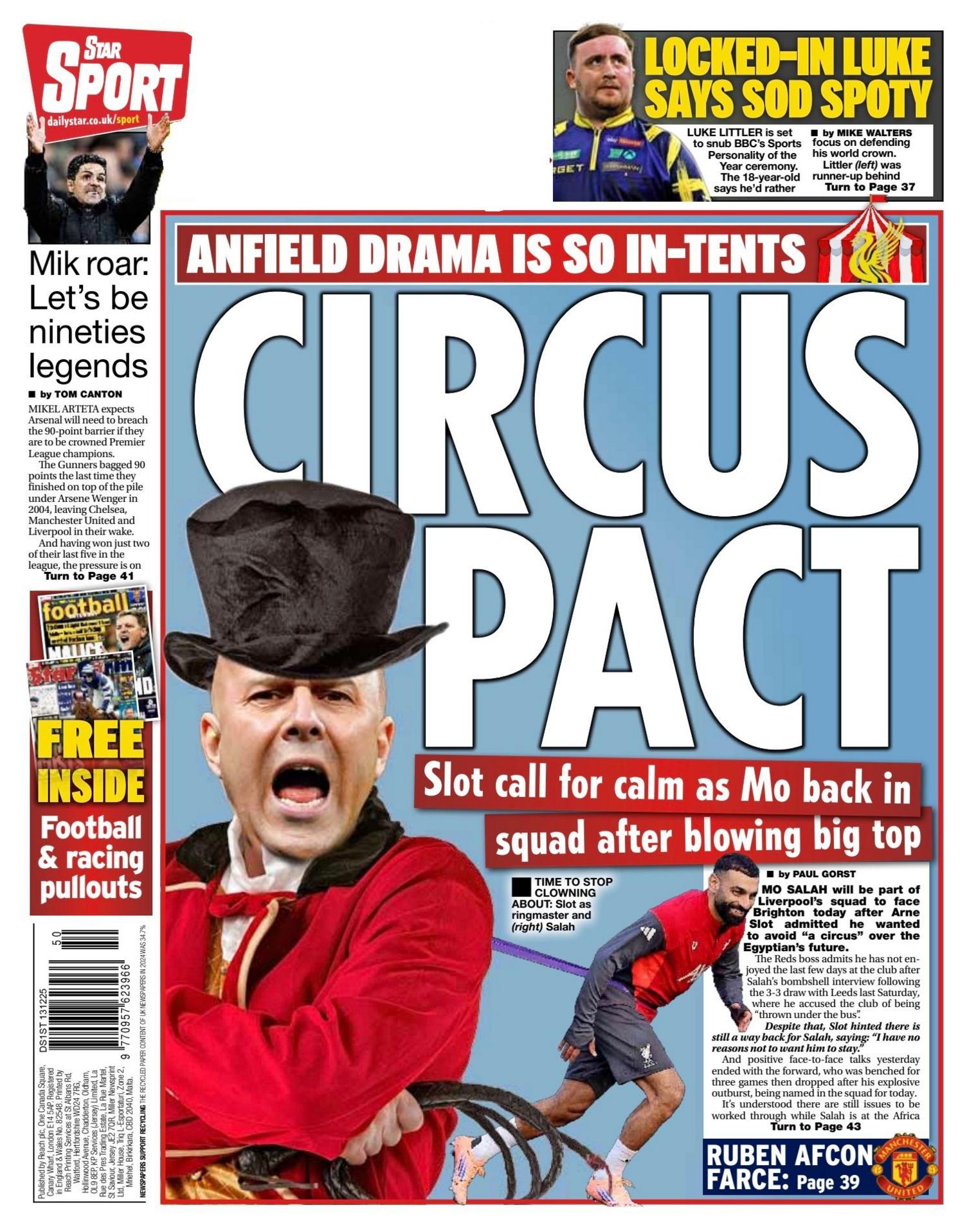 Daily Star back page