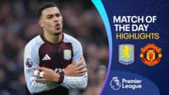 Stunning Rogers double secures Villa win over Man Utd