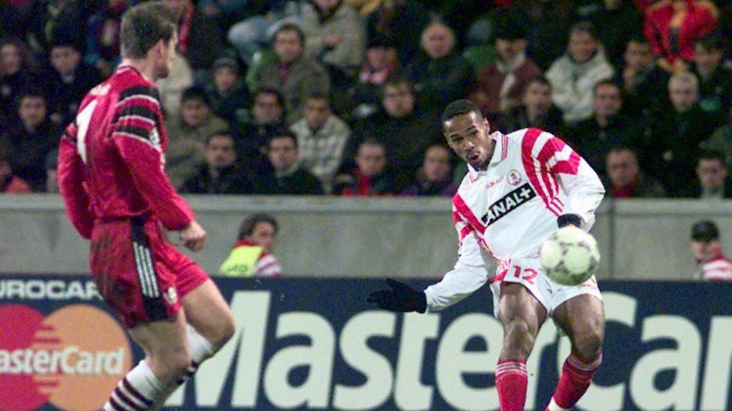 Thierry Henry in action for Monaco
