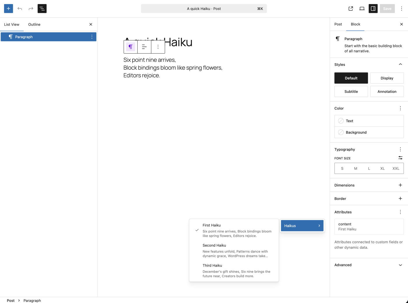 Block Bindings API improvements 