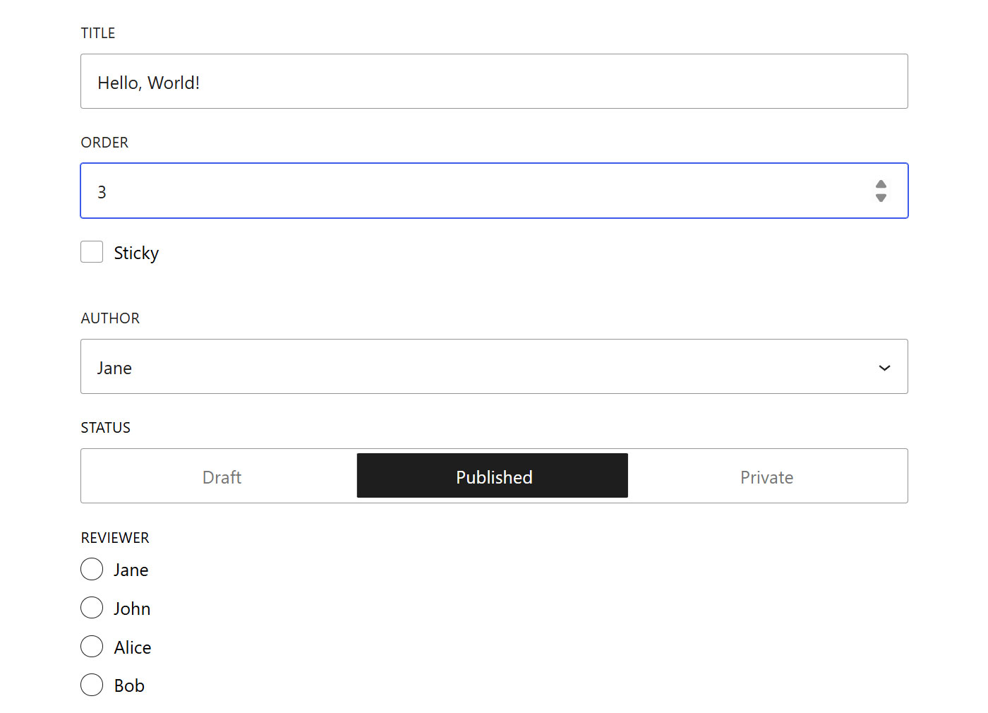 In 6.9, updates to DataForm allow developers to choose from a number of new layout options. 