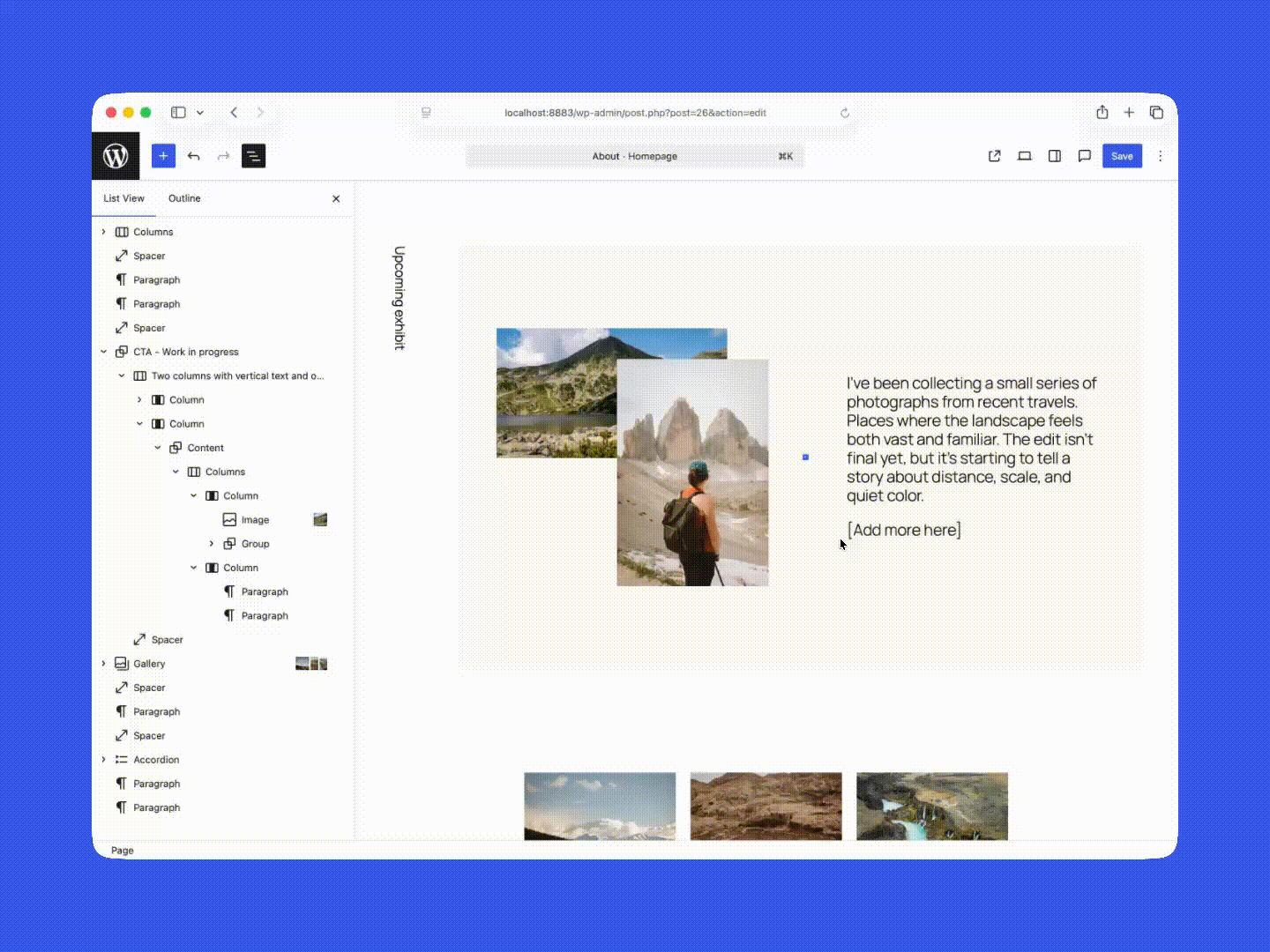 Hide and Show blocks in WordPress 6.9