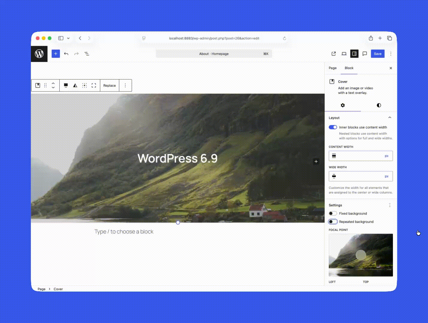 Fit Text (stretchy text) in WordPress 6.9
